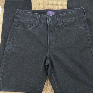 NYDJ Black straight Leg Comfort Stretch Jeans Size 2